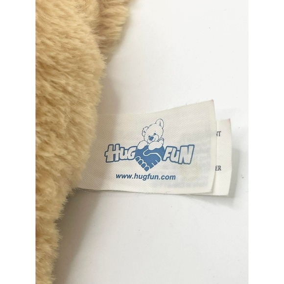 Hugfun International Easter Puppy Dog Plush Tan Bunny Ears Pastel Plaid Bow 2017 - Picture 9 of 12